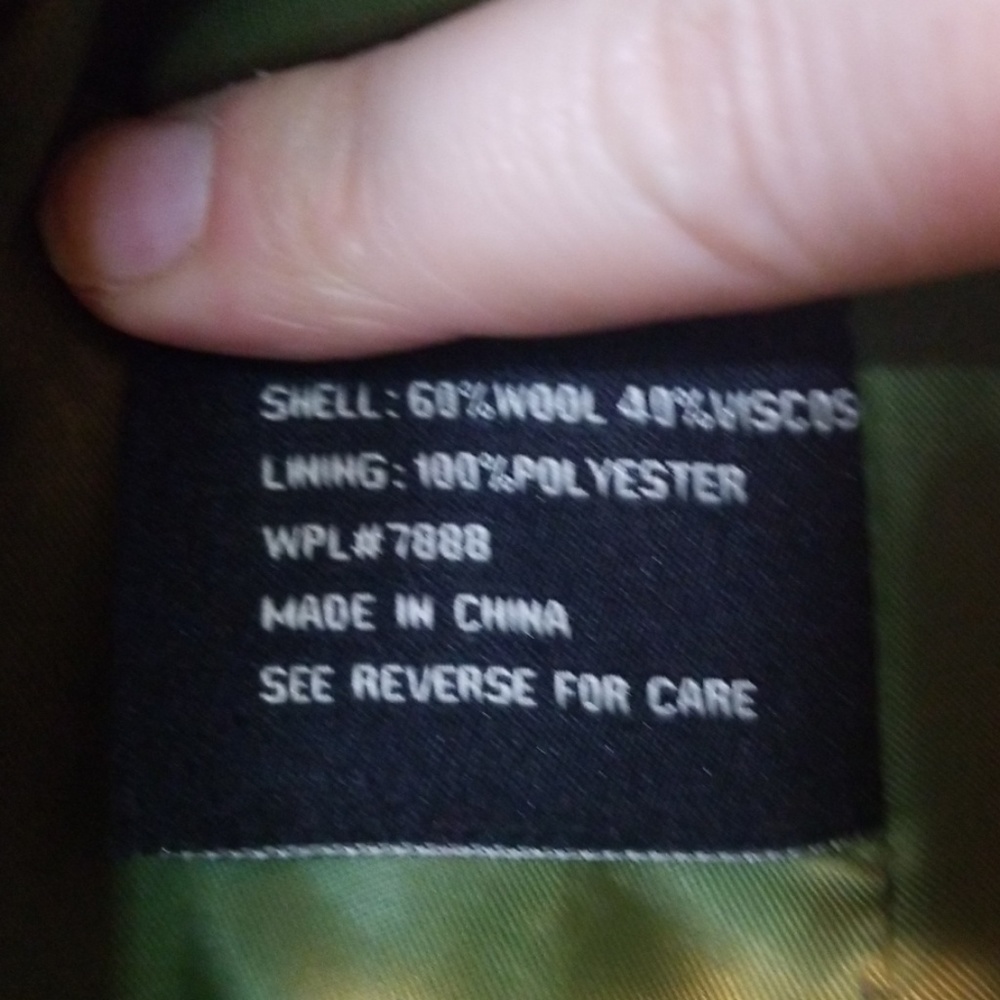 Green Miss Sixty wool belted pea coat - Picture 6 of 6